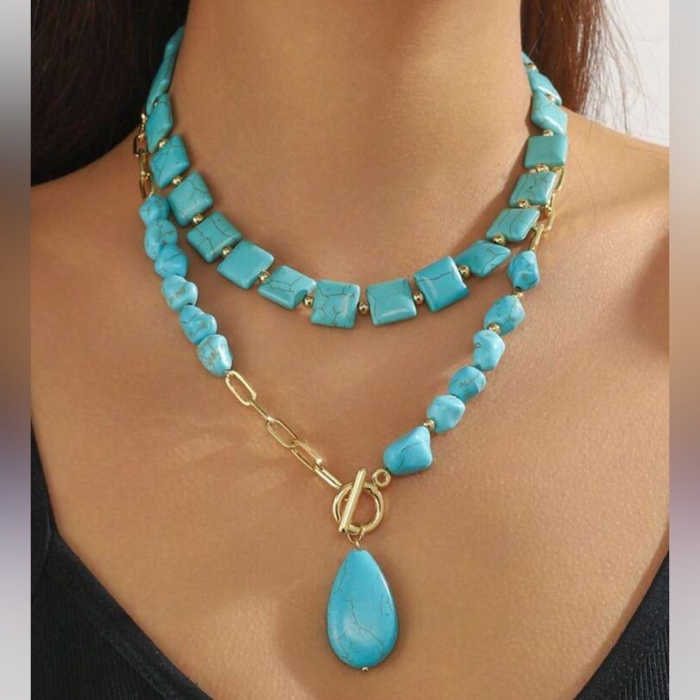 Turquoise Necklace Set M1707